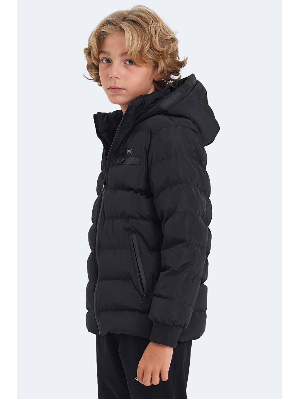 CAPTAIN Unisex Çocuk Şişme Mont  Siyah-4