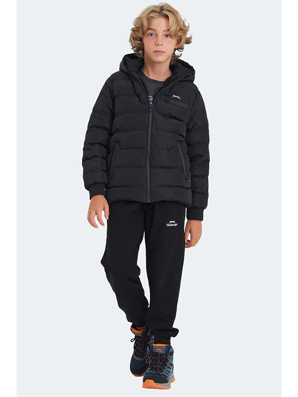 CAPTAIN Unisex Çocuk Şişme Mont  Siyah-6