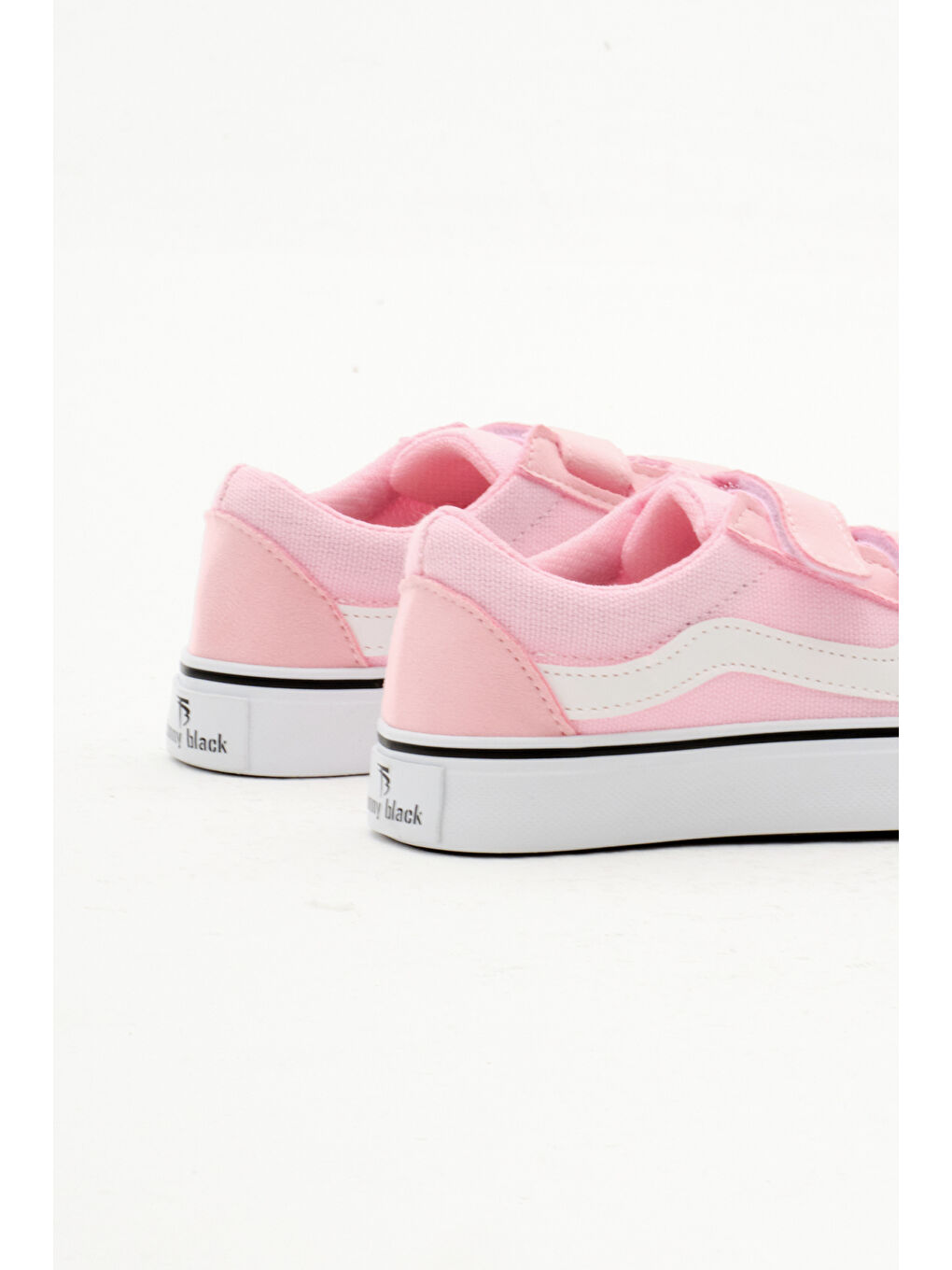 TONNY BLACK Çocuk Unisex Pembe Kauçuk Taban Keten Cırtlı Spor Ayakkabı - 4