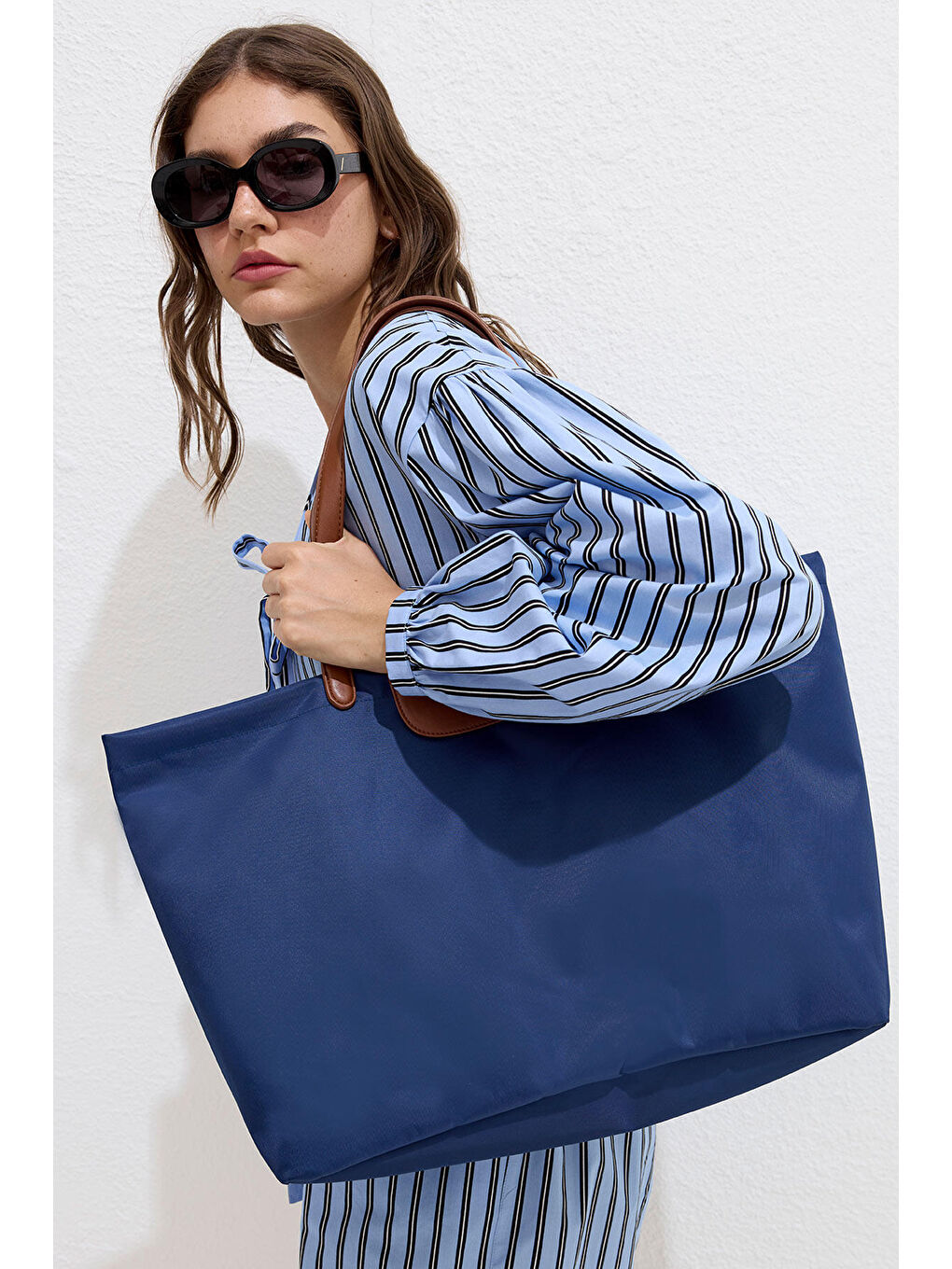 Mari Large Shopper Çanta Lacivert-2