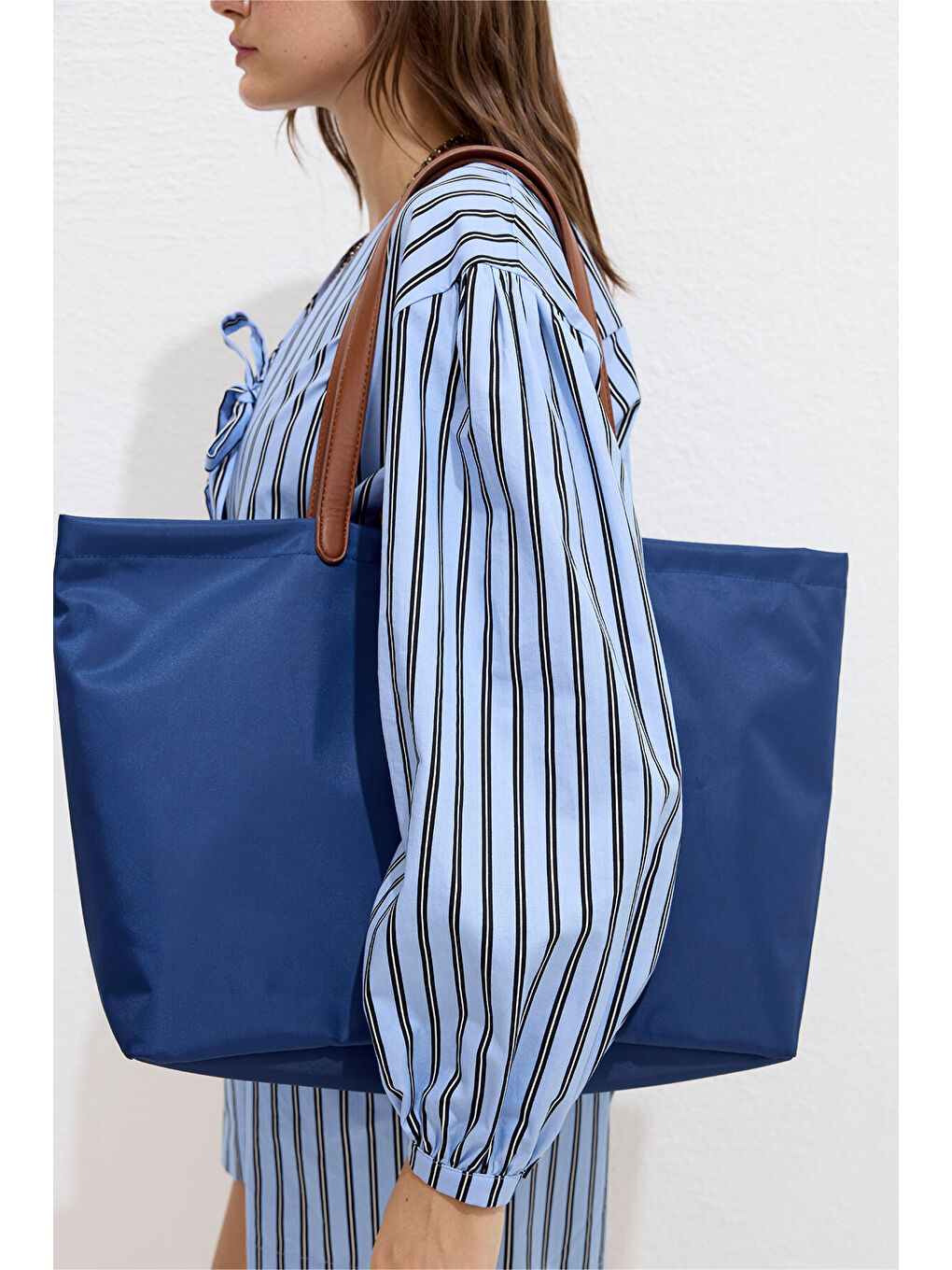 Mari Large Shopper Çanta Lacivert-3