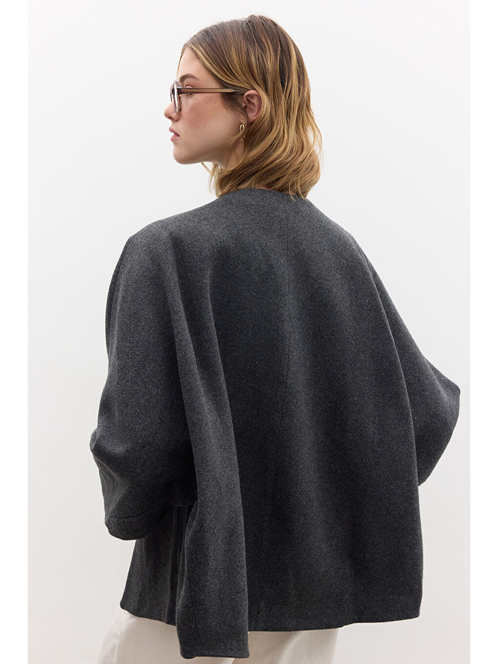 Milana Kaşe Ceket Antrasit-6