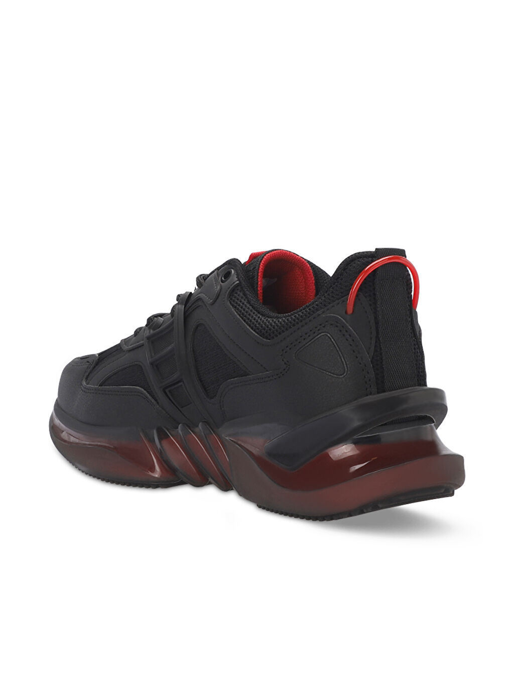 Erkek Sneaker Ayakkabı Siyah / Kırmızı-2