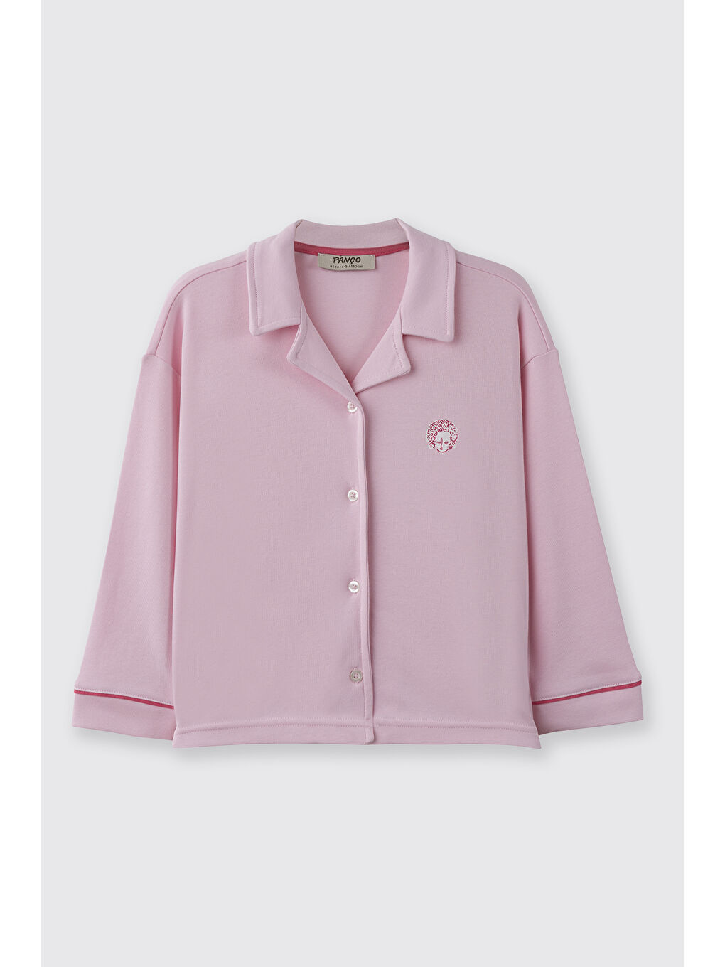 Kız Çocuk Bol Paça Pembe Pijama Takımı-1