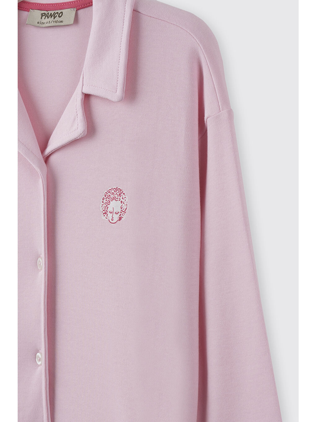 Kız Çocuk Bol Paça Pembe Pijama Takımı-3