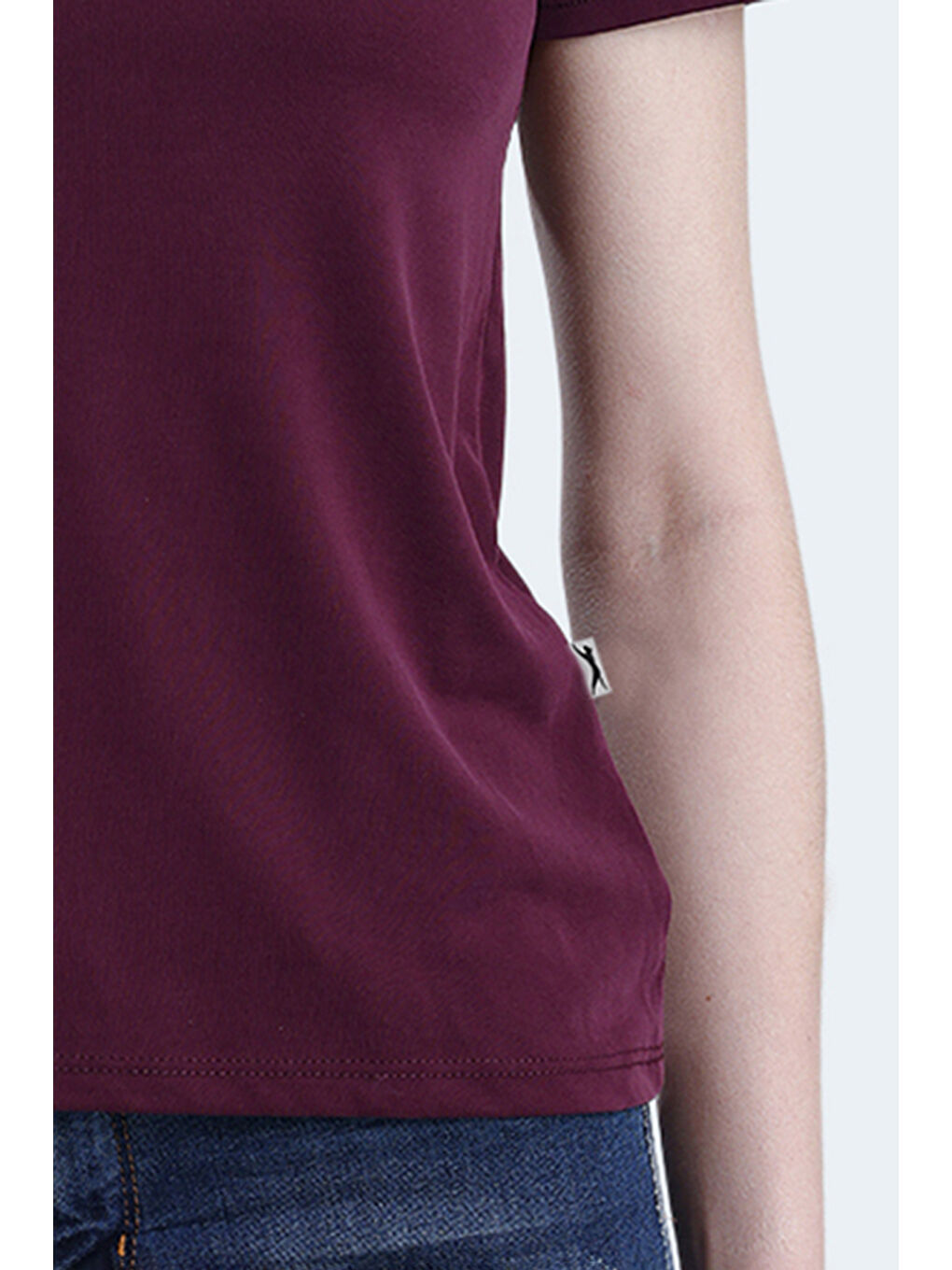 PAYTONS Kadın Mürdüm Tişört-4