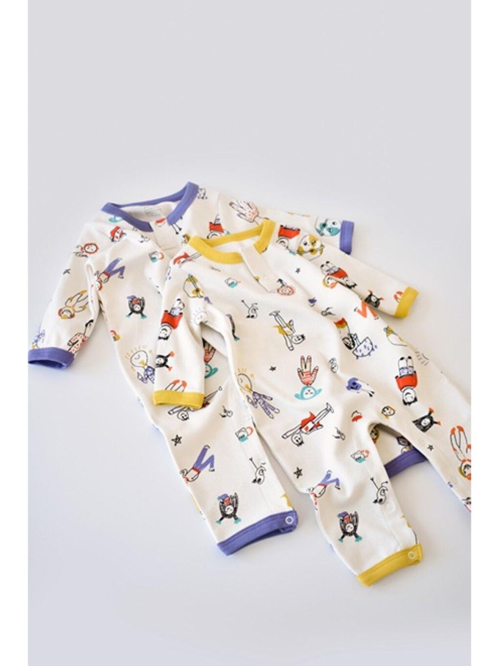 Mor 2'li Çıtçıtlı Tulum