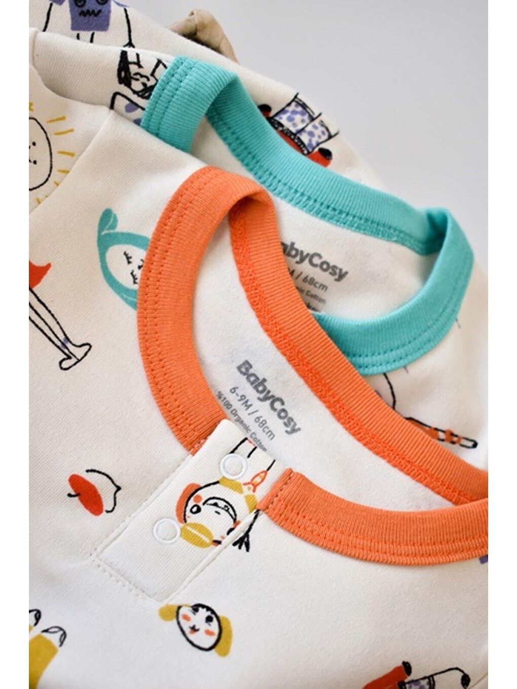 Beyaz 2'li Çıtçıtlı Tulum-3