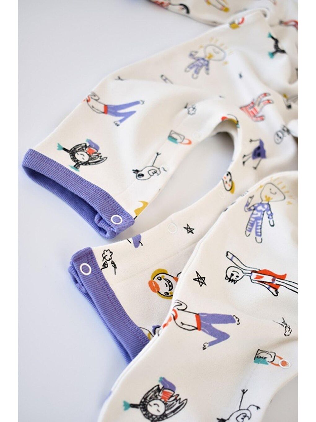 Mor 2'li Çıtçıtlı Tulum-3