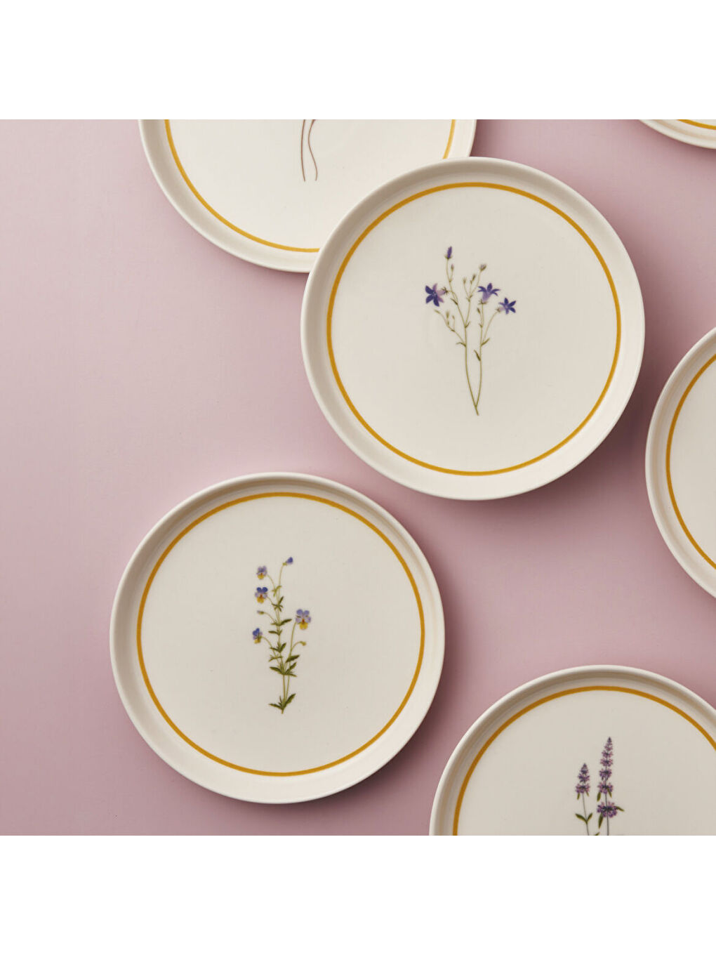 Ekru Bilbao 6 Parça 21 cm Pasta Takımı 2955-2