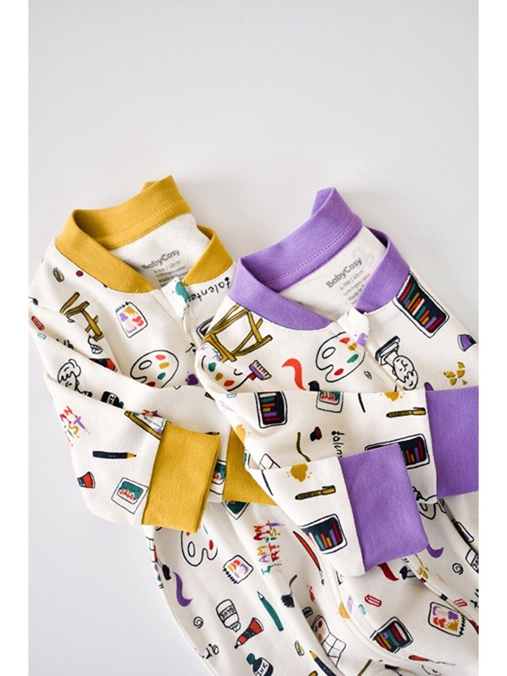 Mor 2'li Fermuarlı Tulum-2