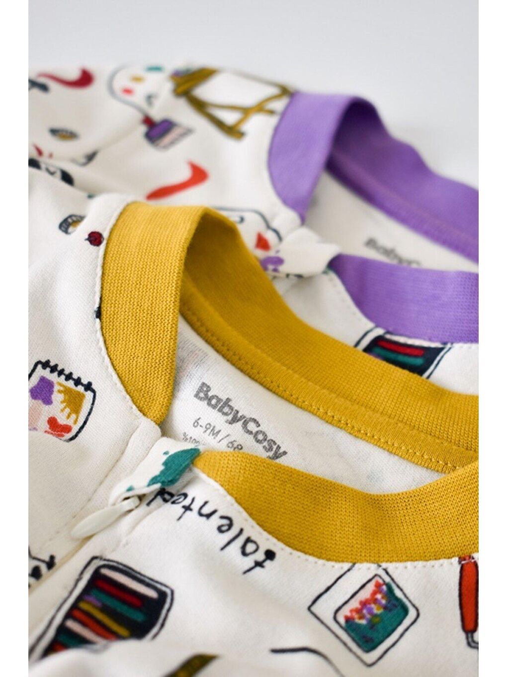 Mor 2'li Fermuarlı Tulum-3