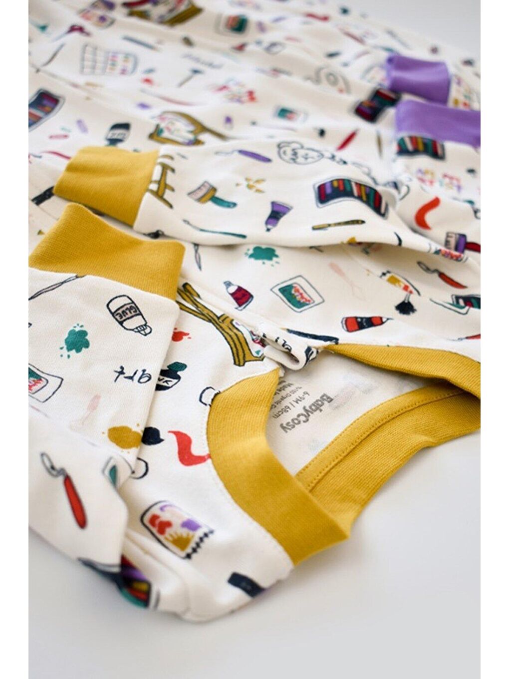 Mor 2'li Fermuarlı Patikli Tulum-2