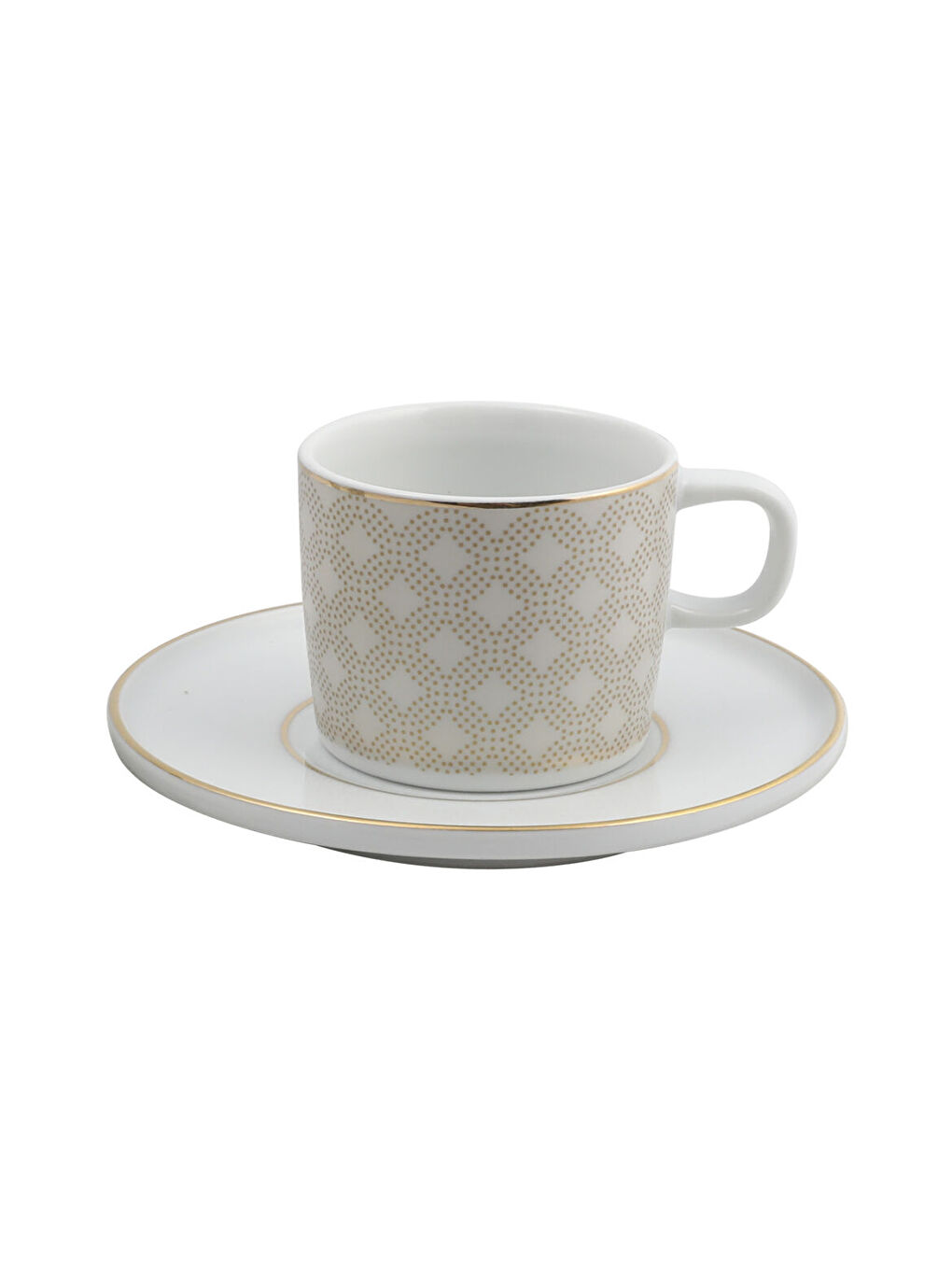 Ekru Mental 4 Parça 2 Kişilik Kahve Takımı 4943-2