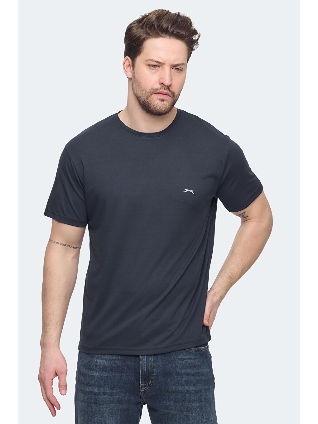 KRATER Erkek Koyu Gri Tişört-5