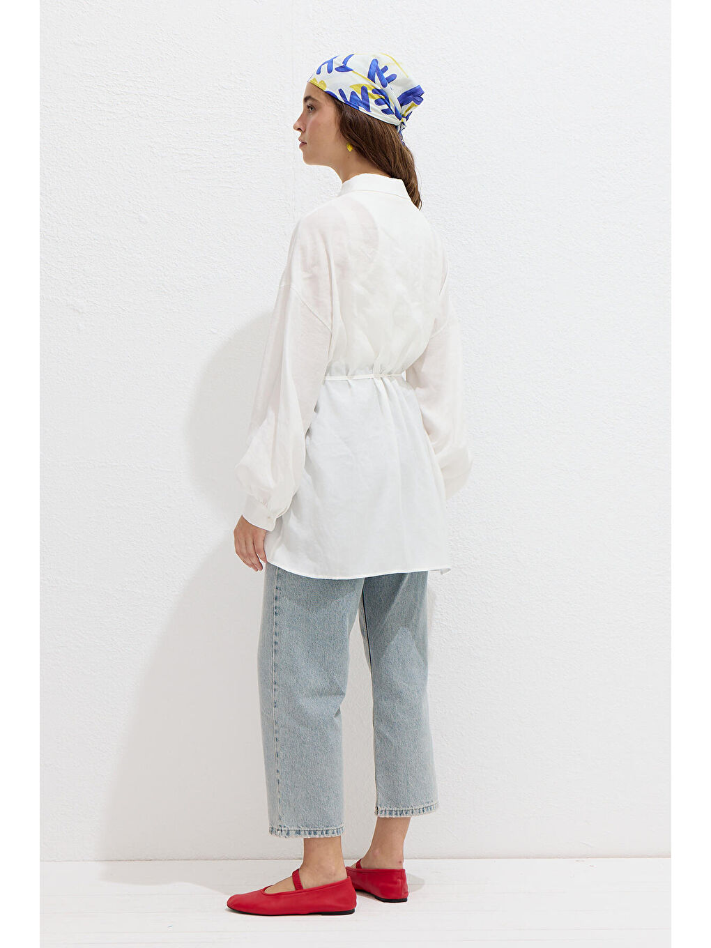 Lyocell Rahat Gömlek Ekru-6