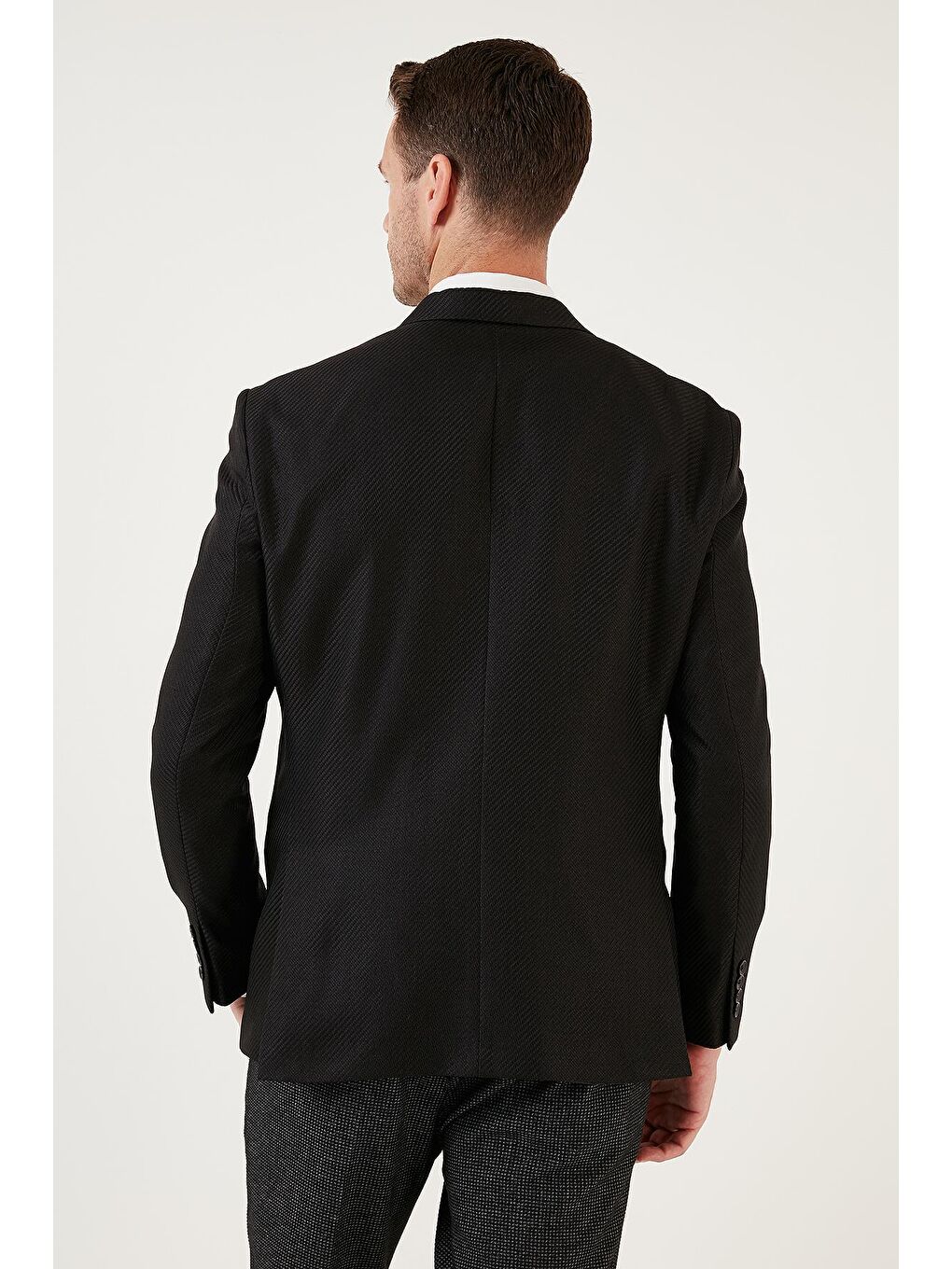 Buratti Siyah 6 Drop Çift Yırtmaçlı Slim Fit Blazer Ceket 659001 - 4