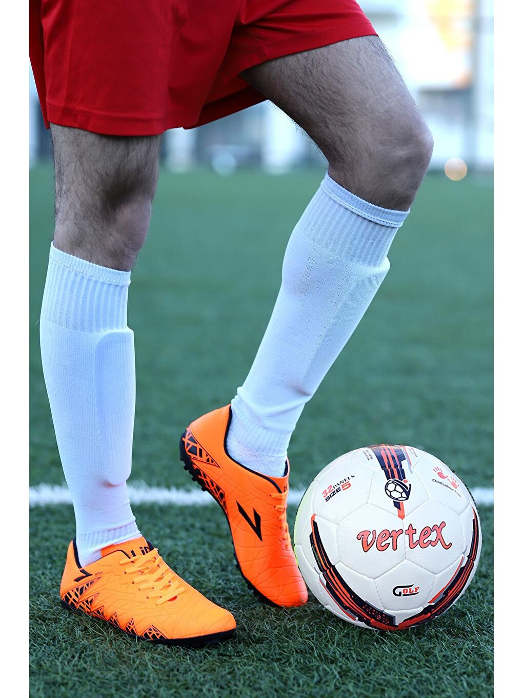 Turuncu Soma HM Halı Saha Erkek Futbol Ayakkabı-2