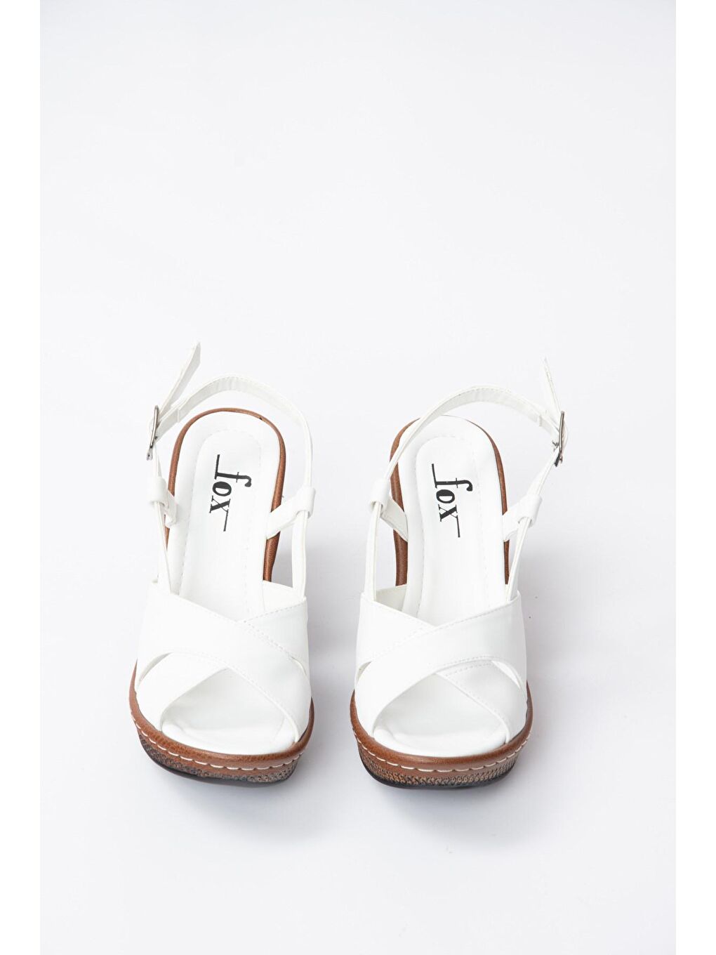 K674041309 Beyaz Dolgu Taban Kadın Ayakkabı-2