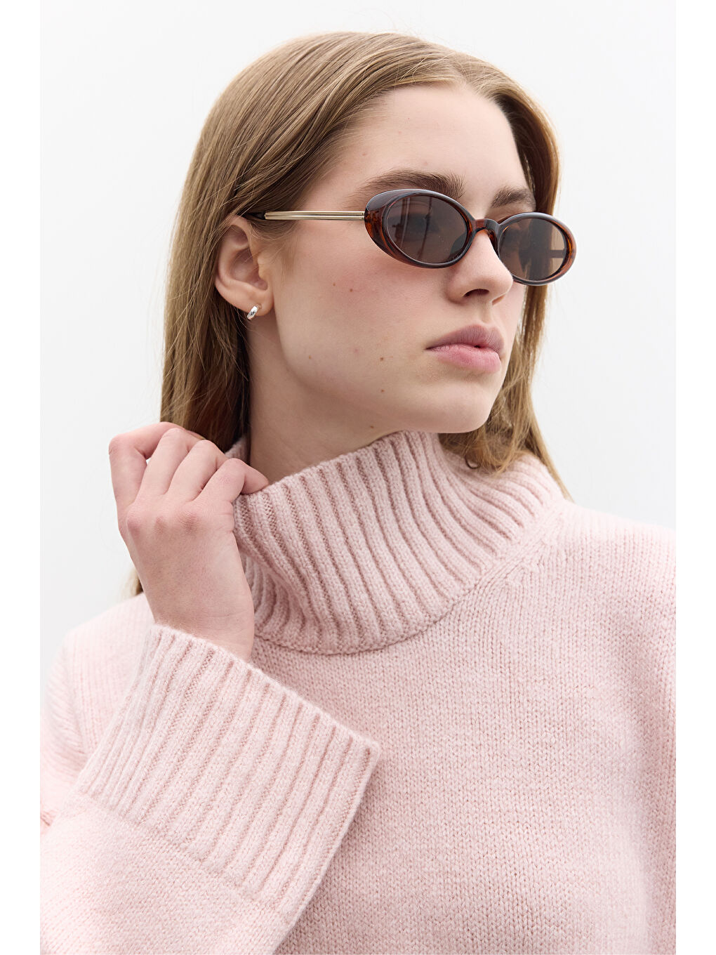 Oversize Yumuşak Kazak Pembe-4