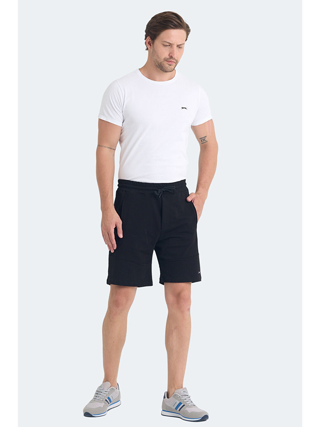 VICENTE Erkek Cepli Siyah Şort-6