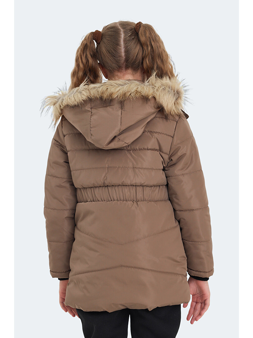 CANDY Kız Çocuk Kapüşonlu Bej Mont & Kaban-1