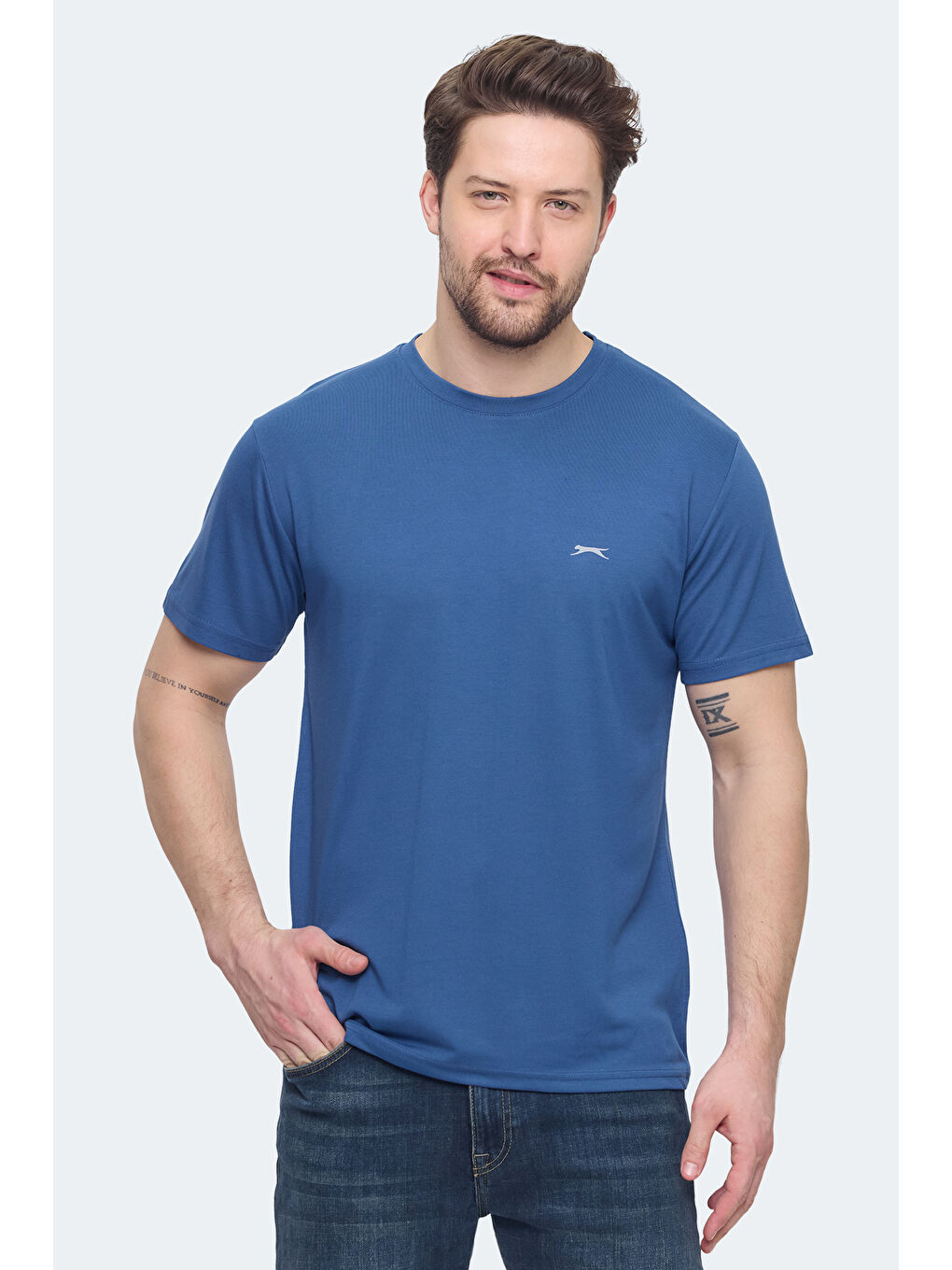 İndigo KRATER Erkek Indigo Tişört-5