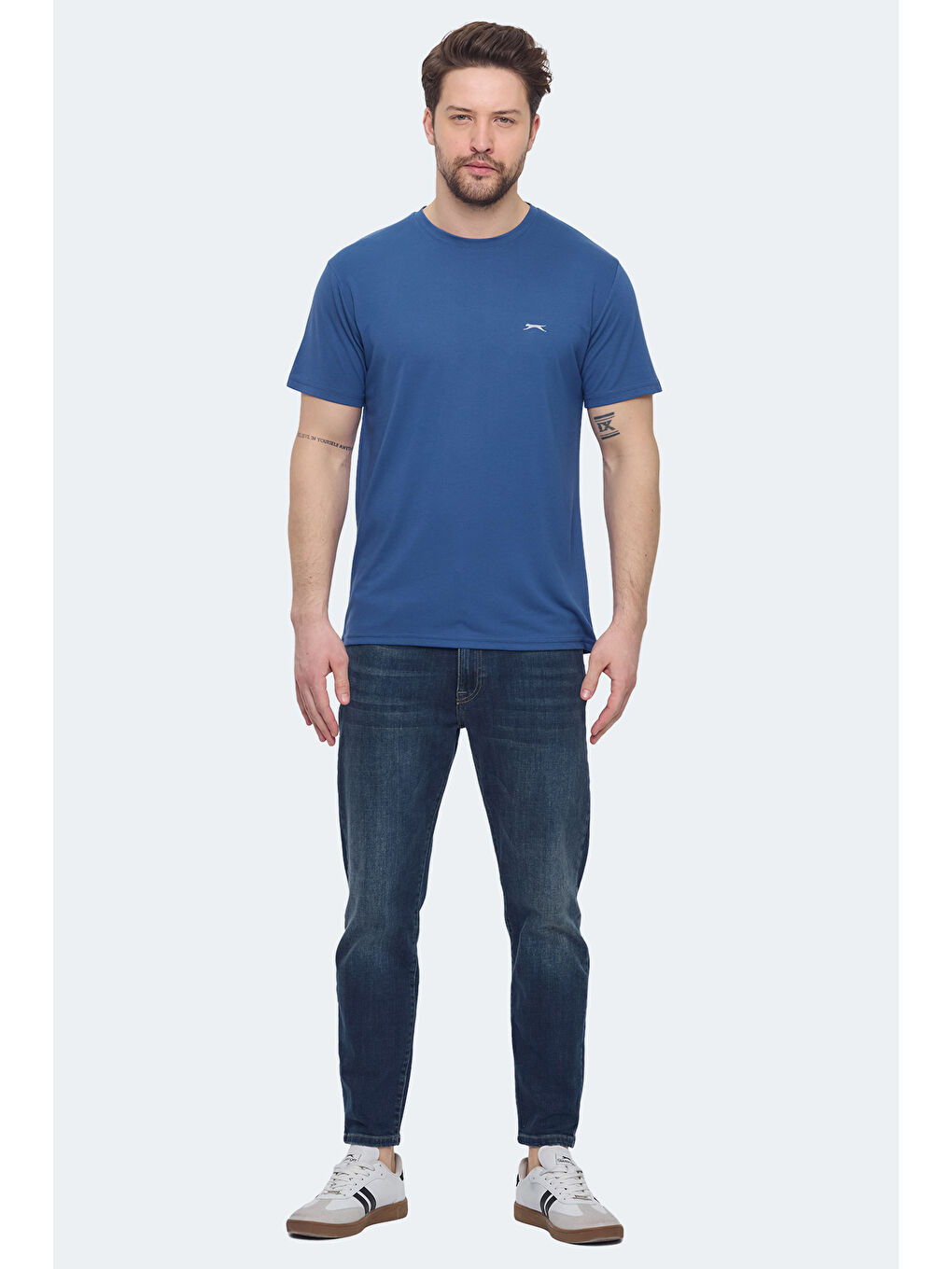 İndigo KRATER Erkek Indigo Tişört-6