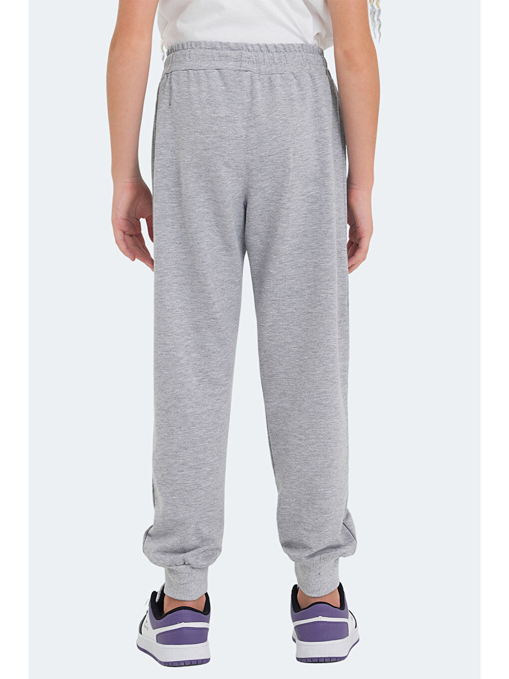 LEGY IN Unisex Çocuk Cepli Taş Gri Eşofman Altı-4