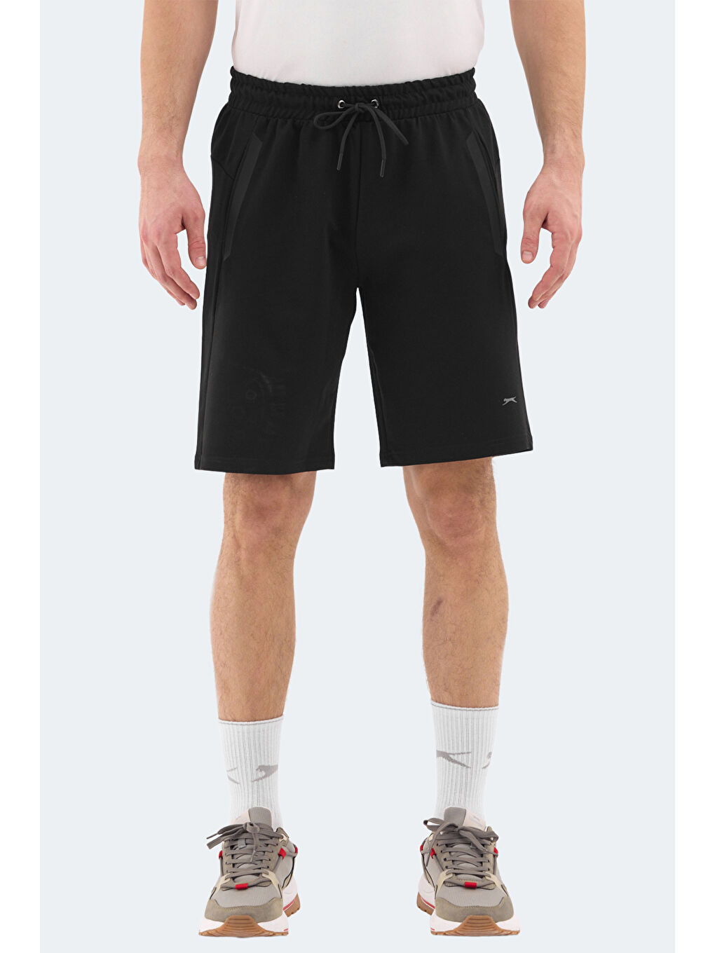 RAYAN Erkek Cepli Siyah Şort-1