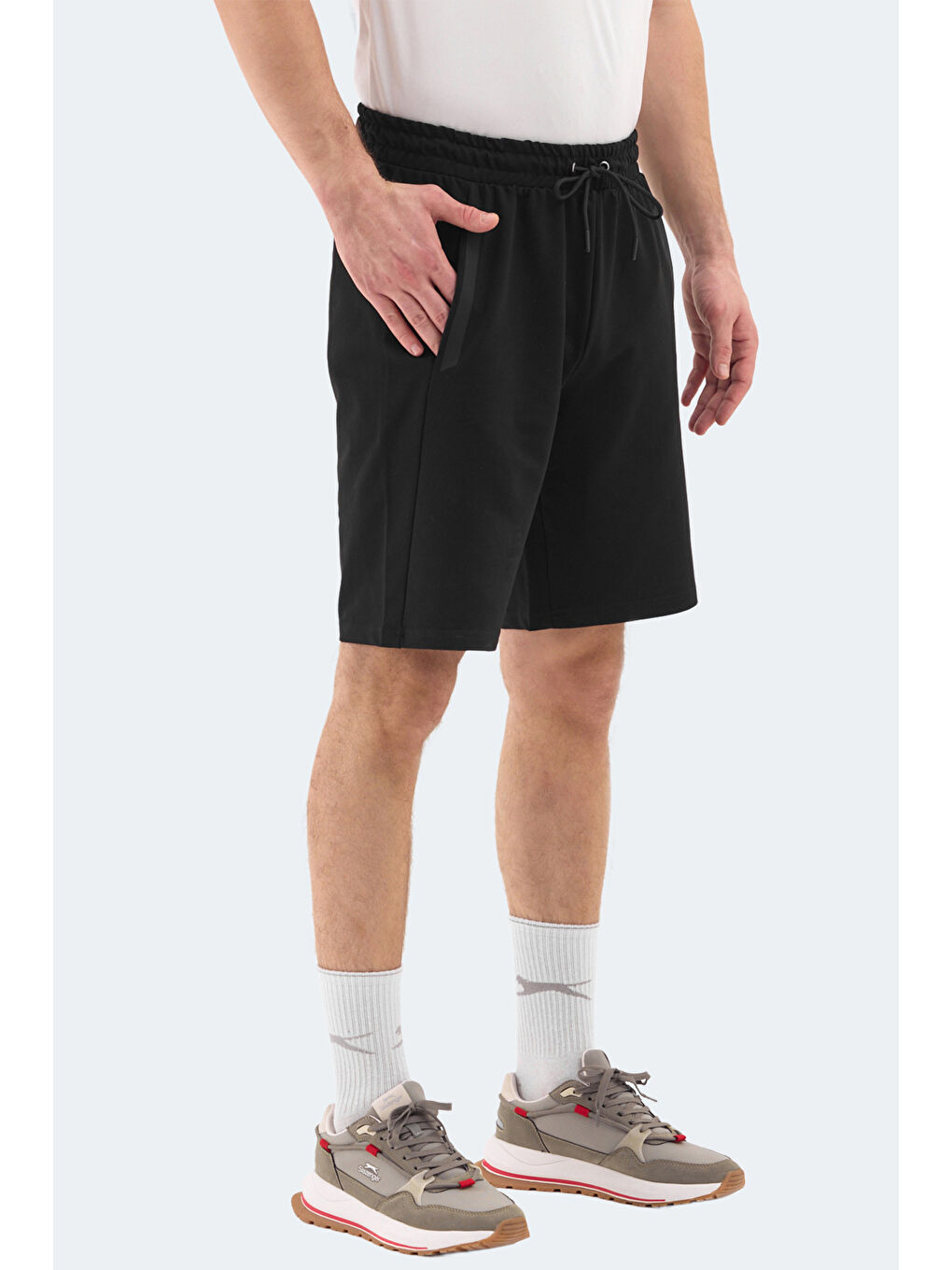 RAYAN Erkek Cepli Siyah Şort-2