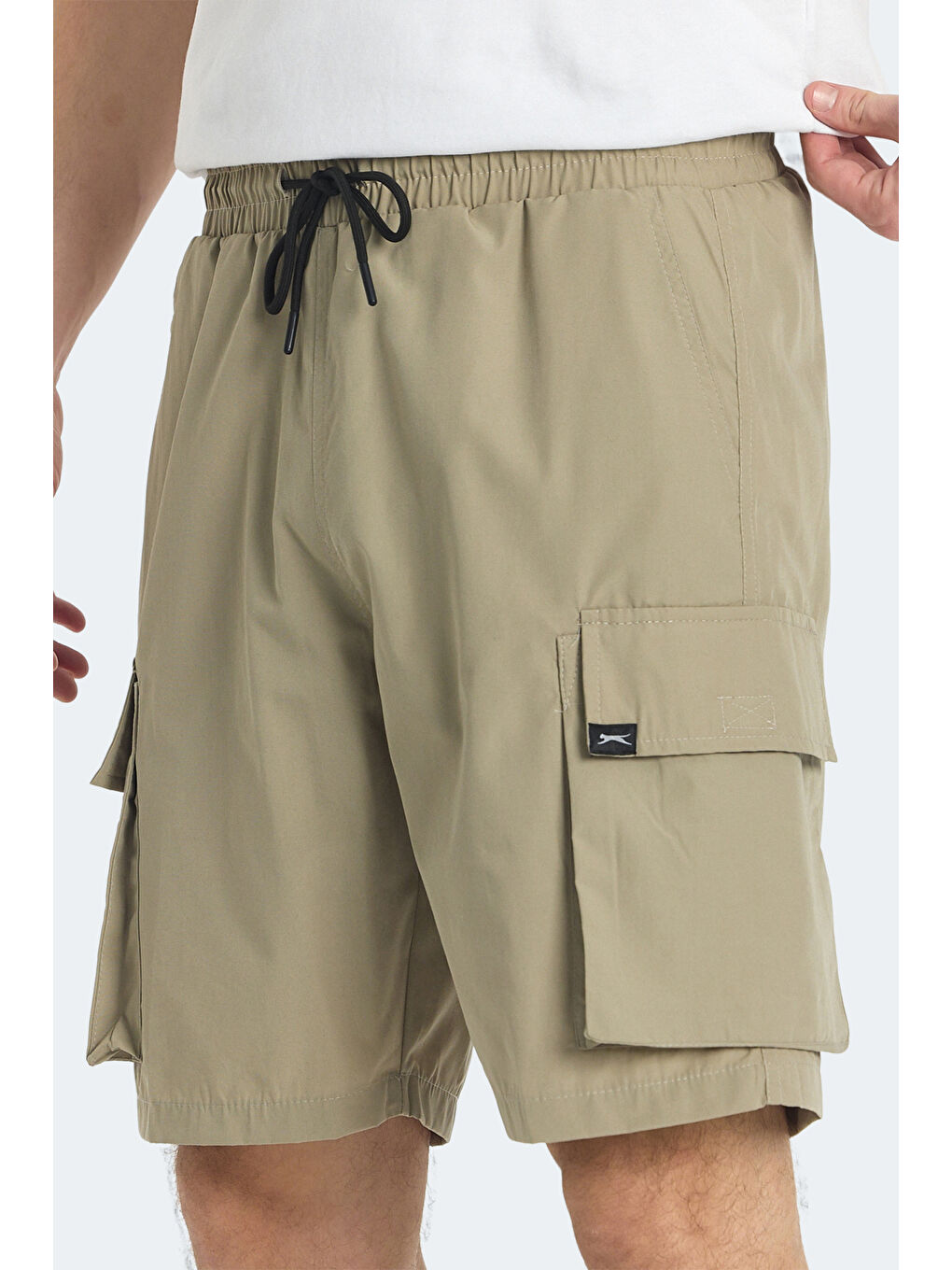 RODYA Erkek Cepli Kargo Bej Şort-4