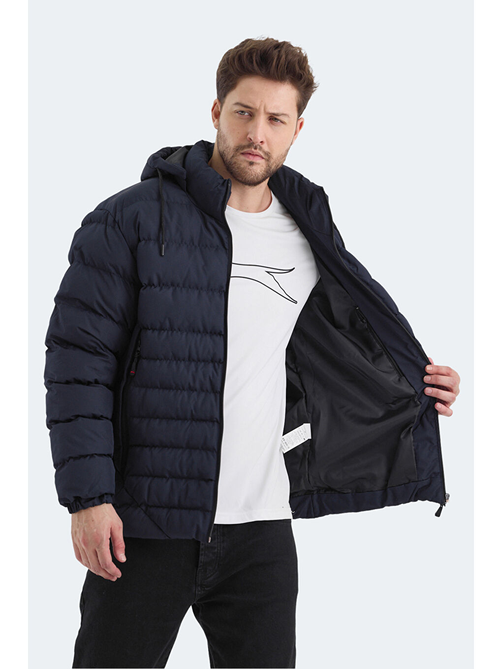 HADI Erkek Şişme Mont  Lacivert-5