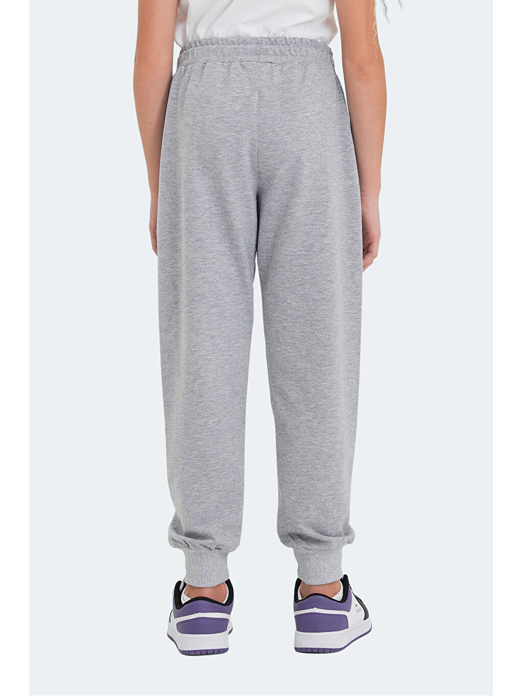 LINE IN Unisex Çocuk Cepli Taş Gri Eşofman Altı-4