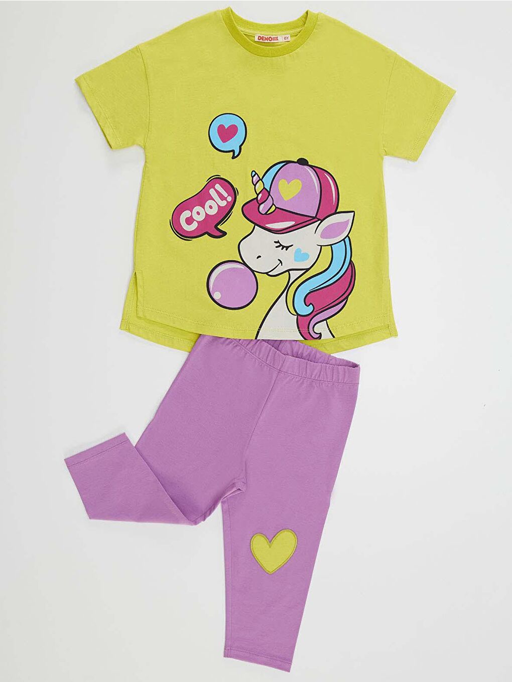 Karışık Cool  Kız Tayt Takım-2