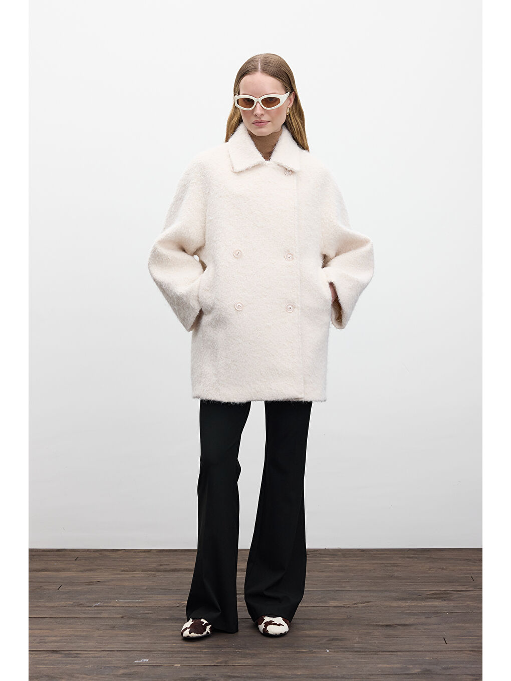 Kruvaze Kapama Kaşe Kaban Ekru-4