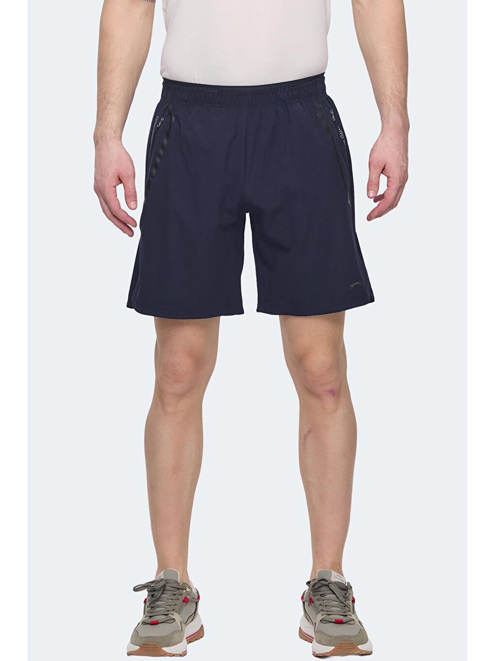 VIKTOR Erkek Cepli Lacivert Şort-1