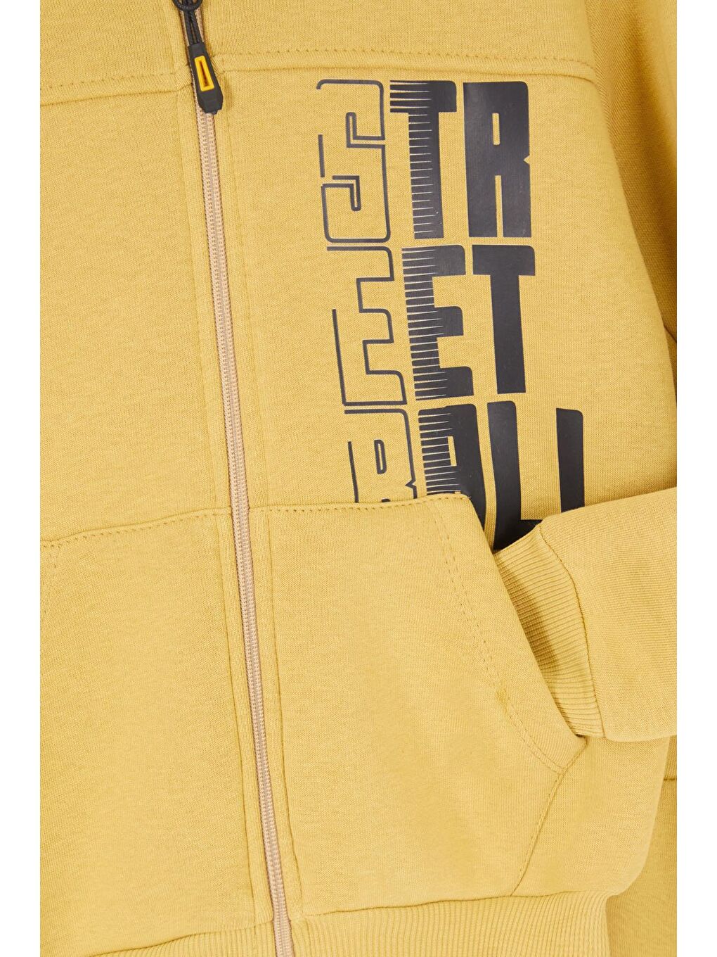 Ekru Krem Street Baskılı Erkek Çocuk Şardonlu Eşofman Takımı 16960-1