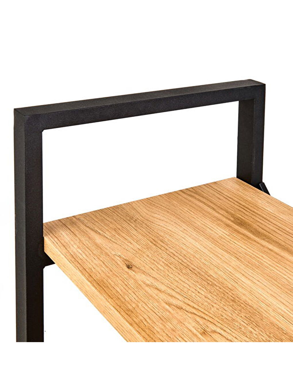 Kahverengi Athena 3 Raflı Metal Kitaplık - Sepet-5