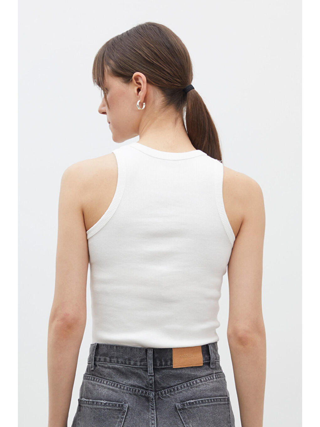 Ekru Fitilli Sıfır Kol Body-3