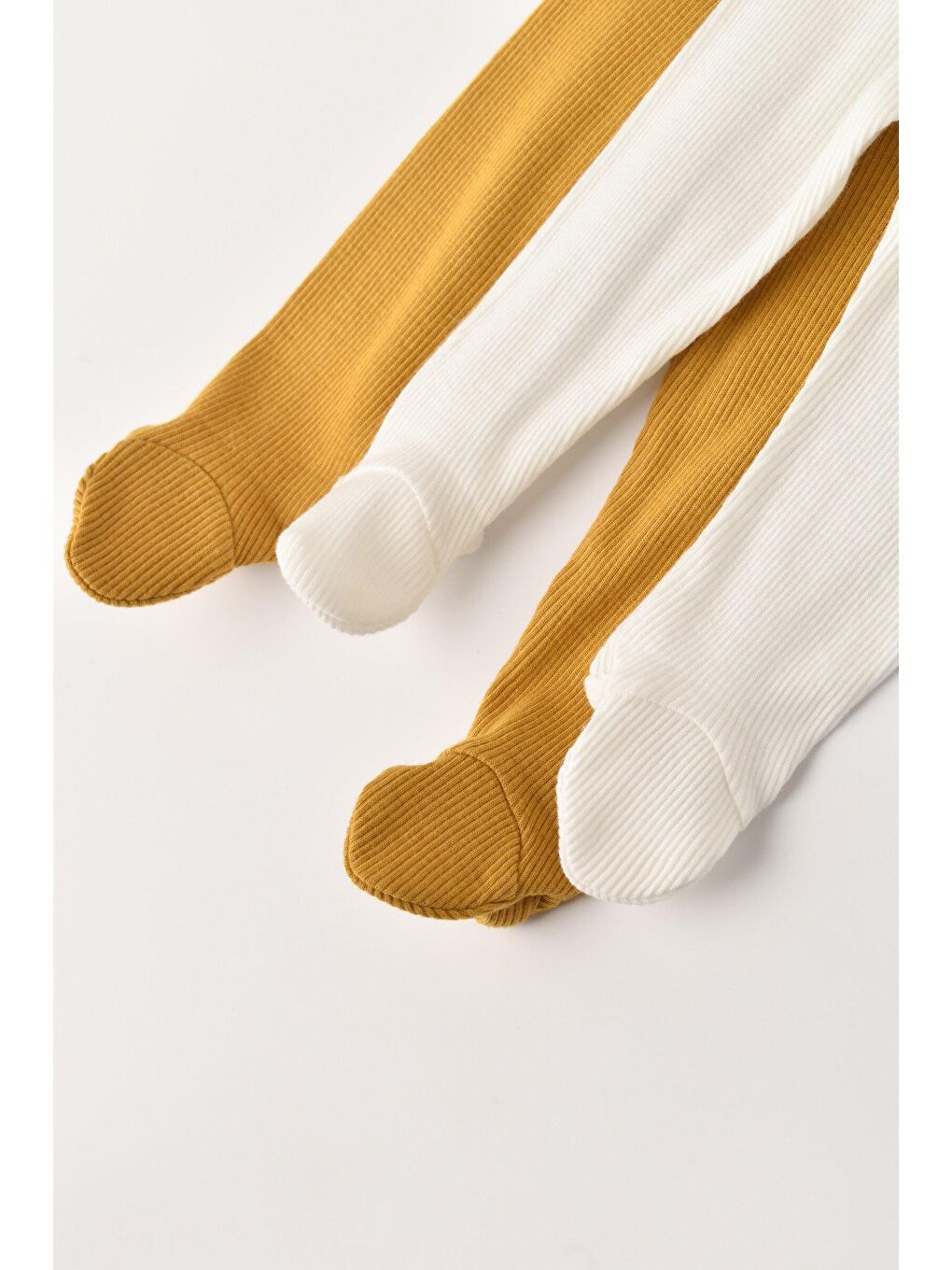 Beyaz Modal 2'li Patikli Eşofman Altı Pantolon-2