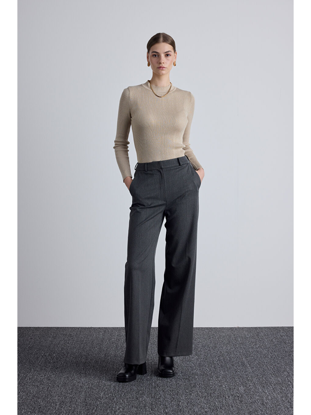 New Classıcal Pantolon Antrasit-3