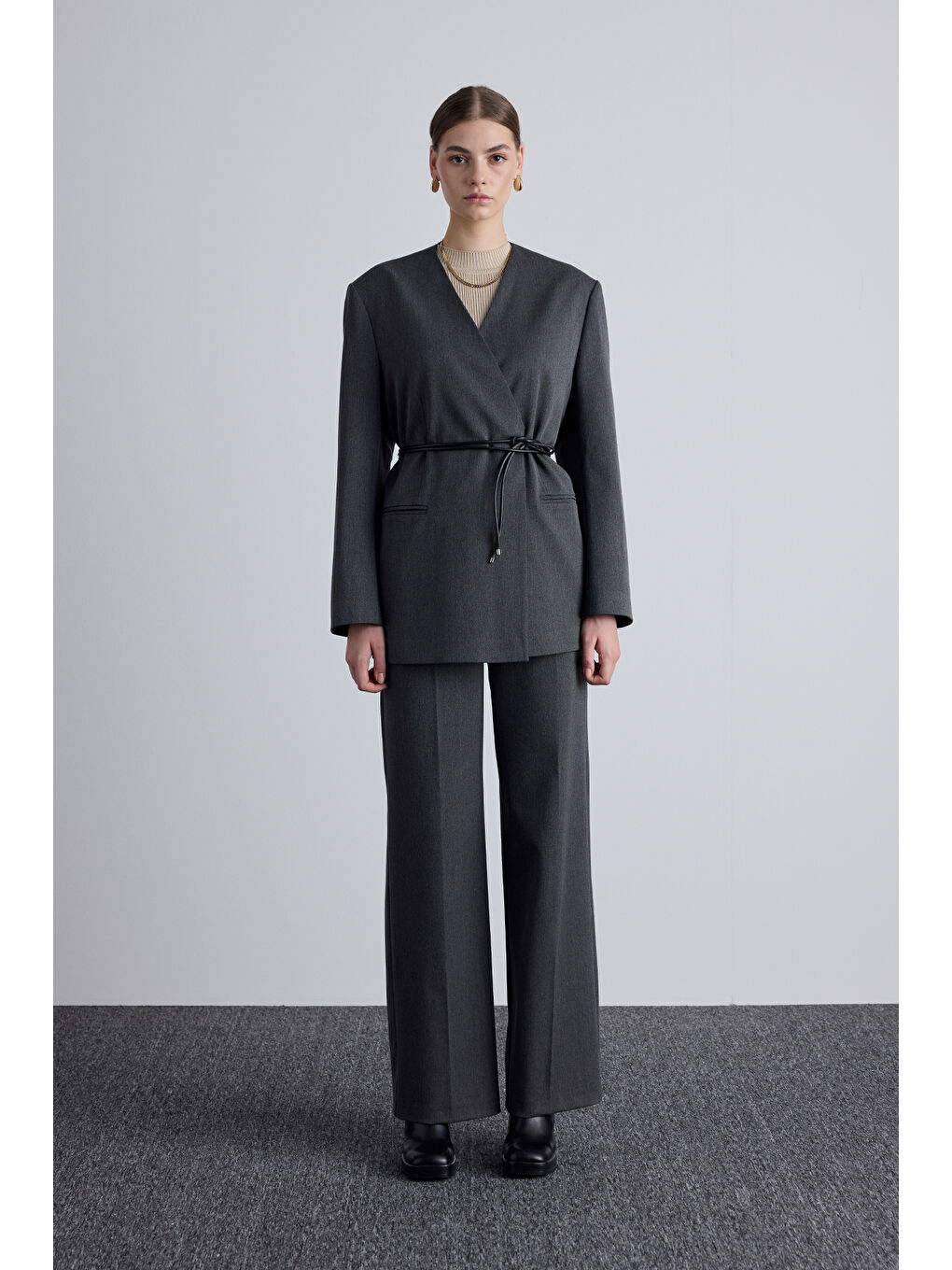 New Classıcal Pantolon Antrasit-4