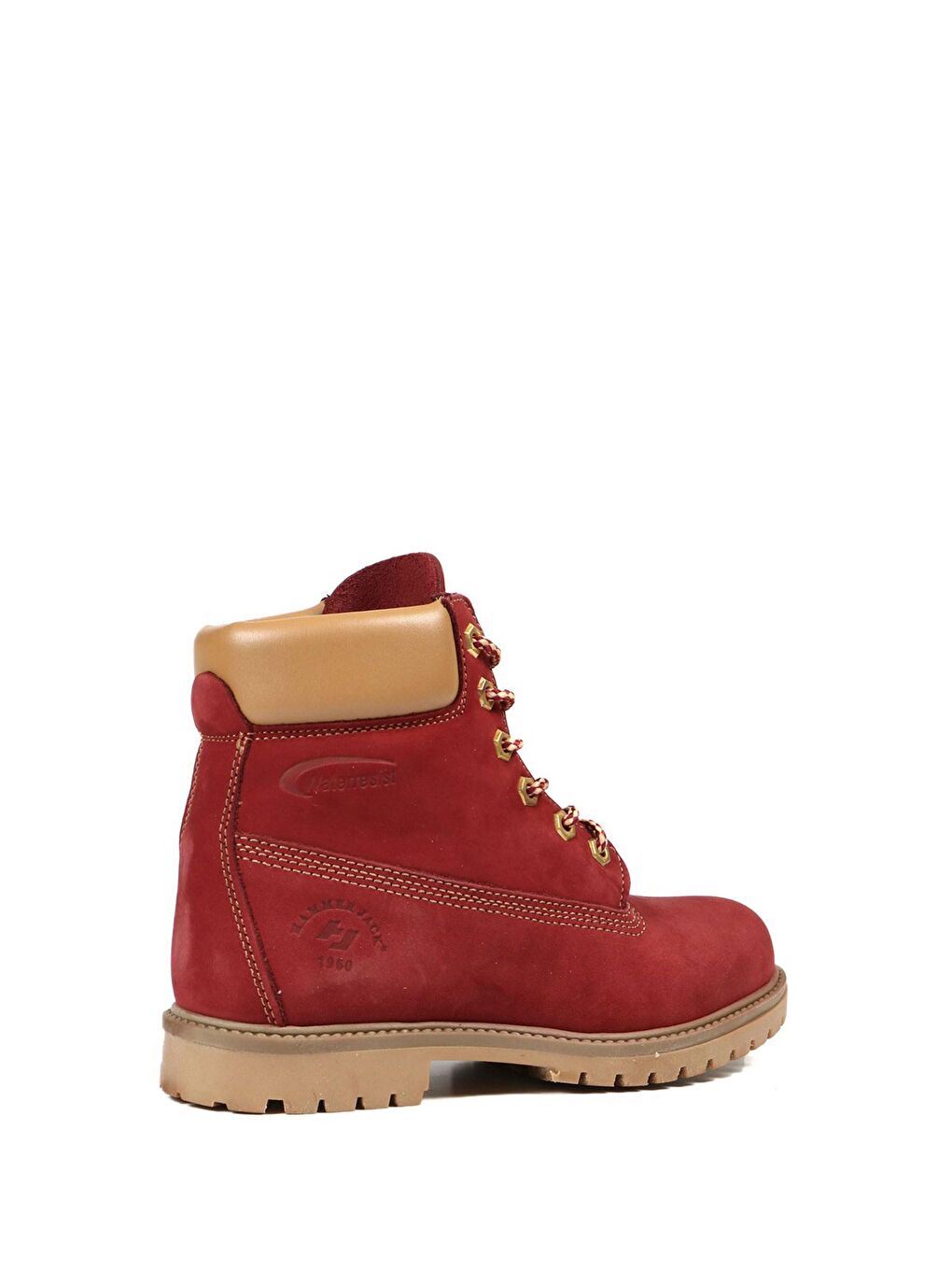 Hakiki Deri Bordo Nubuk Unisex Bot-3