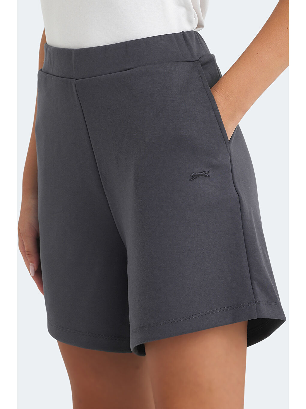 Kadın Şort Koyu Gri-1