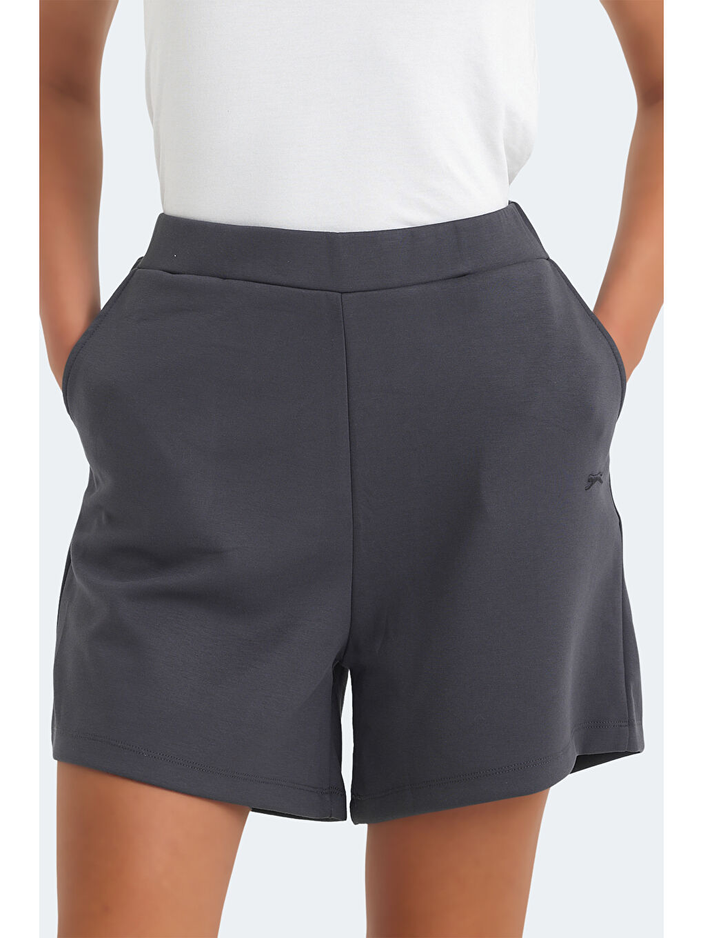 Kadın Şort Koyu Gri-5