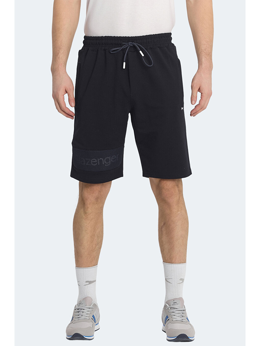 NUKA Erkek Cepli Kapri Lacivert Şort-1