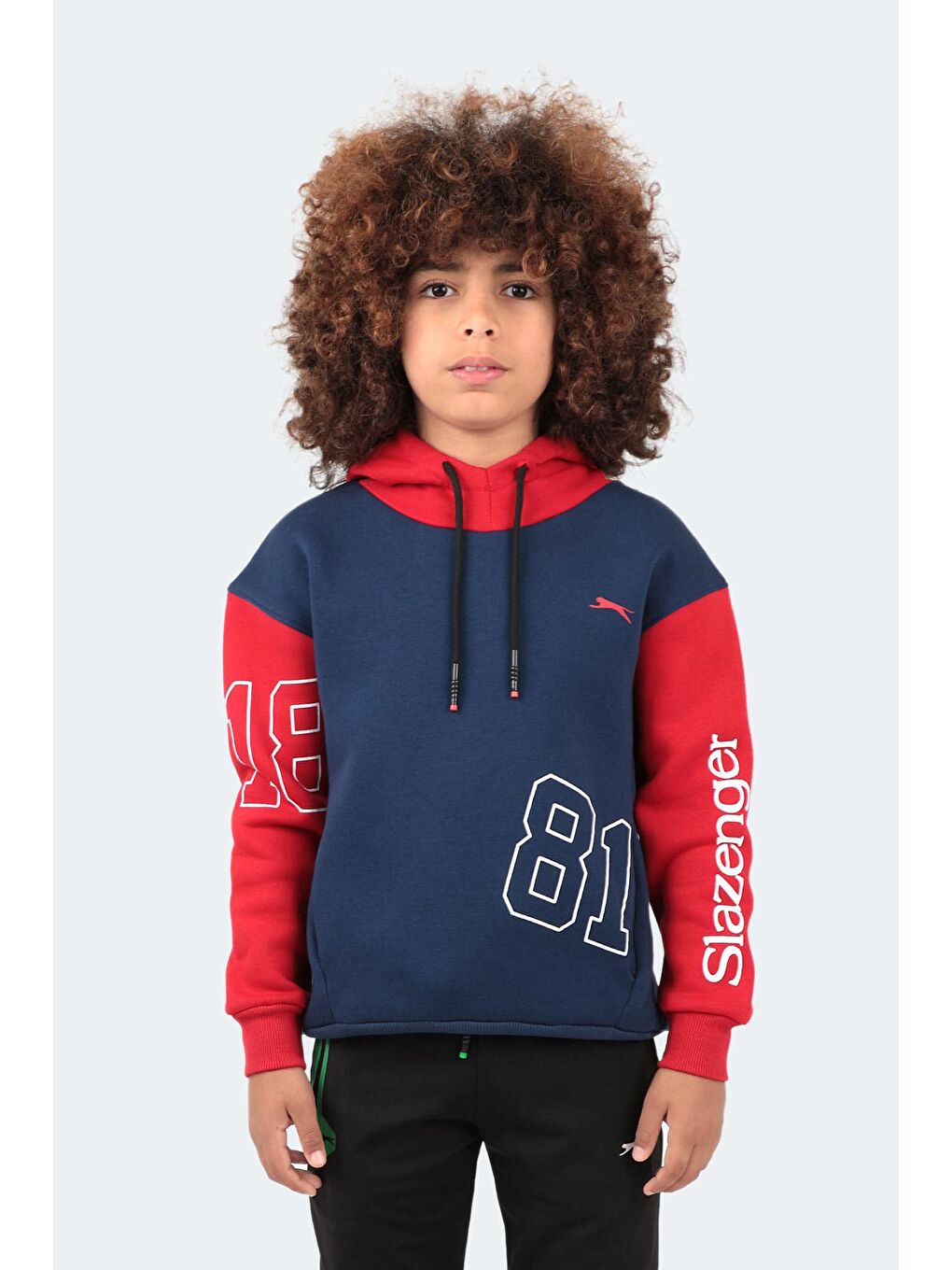 SLAZENGER Lacivert-Kırmızı DJURO Unisex Çocuk Sweatshirt Lacivert / Kırmızı