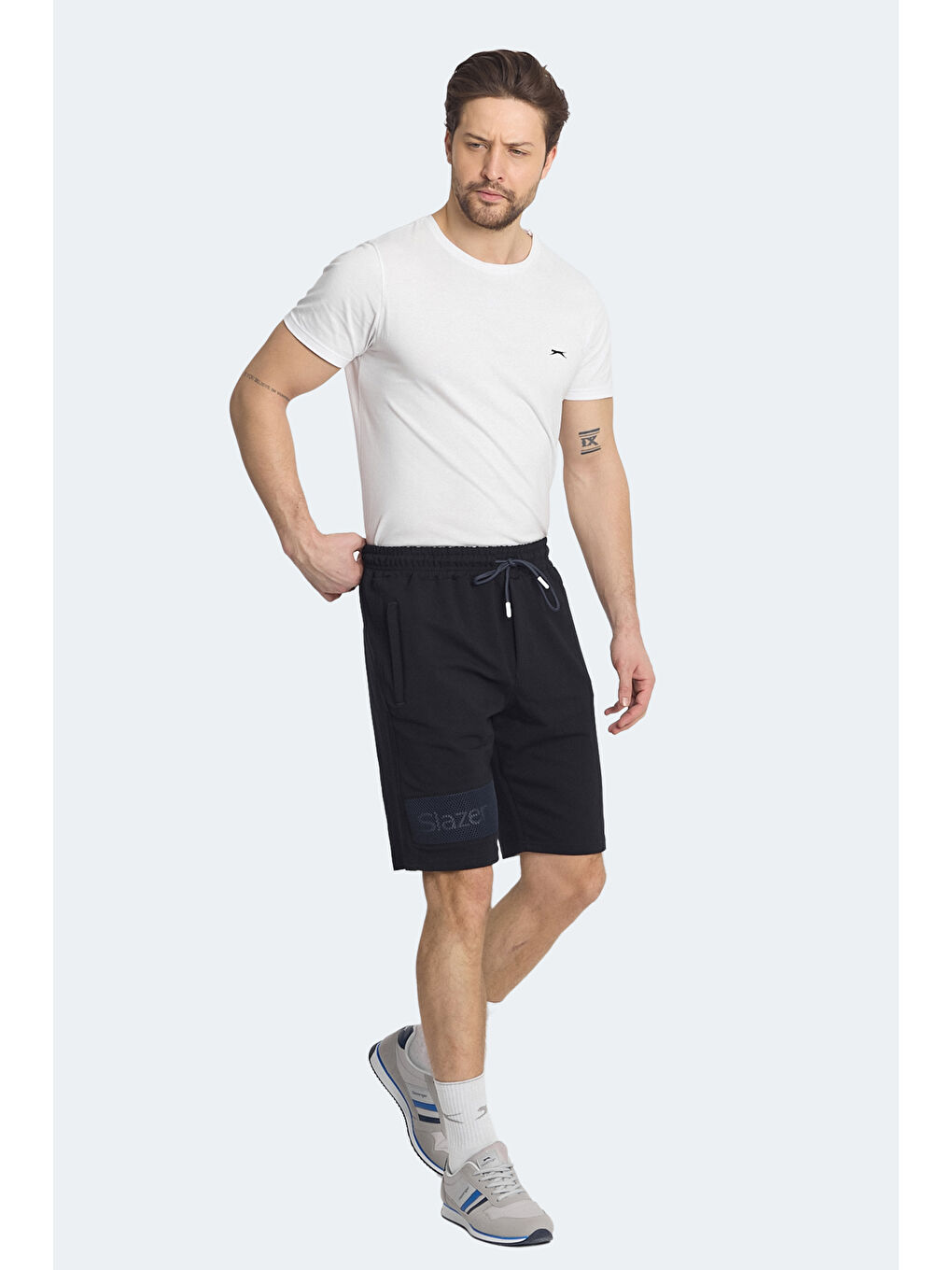 NUKA Erkek Cepli Kapri Lacivert Şort-4