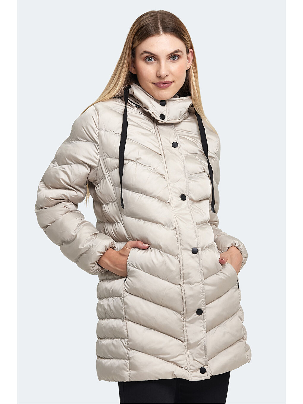 GWEN Kadın Beyaz Mont & Kaban-3